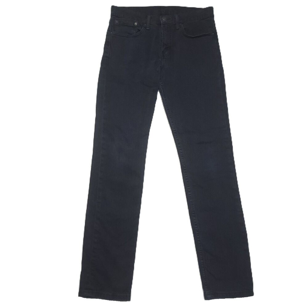Levis 511 Jeans Mens Size 31x32 Stretch Slim Fit Black Denim Pants